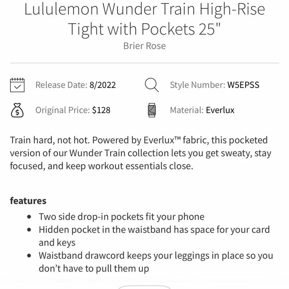 lululemon athletica lululemon wunder
